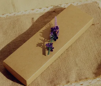 

22.5*6.5*2CM Brown Kraft Paper Box,Gift comb fan packaging Box,Jewel Boxes 100piece\lot