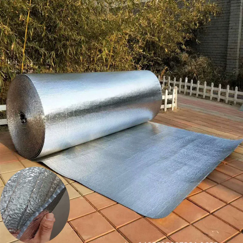 Aluminum Foil Bubble Heat Insulation Film and Double Face Insulation Material for Roof and Sun Room Waterproof 3sqm/lot