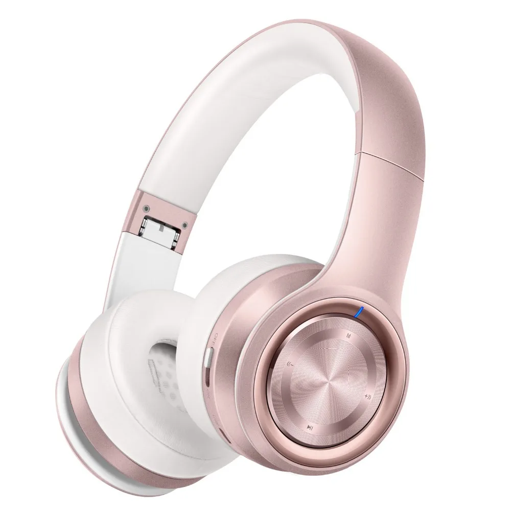 Sound Intone P26 Bluetooth Headphones Over Ear Hi-Fi Stereo Wireless Deep Bass Foldable Earphones with Mic Rose Gold | Электроника