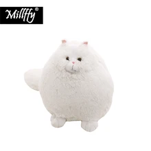 Прямая поставка Millffy Новое поступление милые Peluches белый круглый персидский кот чучело плюшевый котенок мягкая игрушка для маленьких девочек