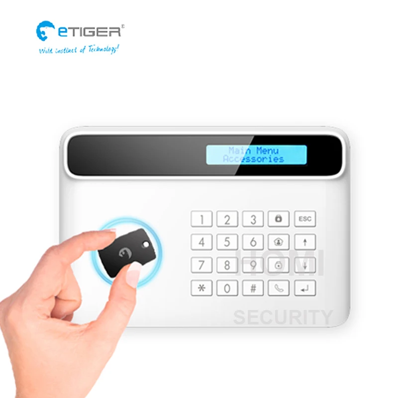 Встроенная сирена gsm/pstn (100 дБ) функция вызова sms оповещения многофункциональная