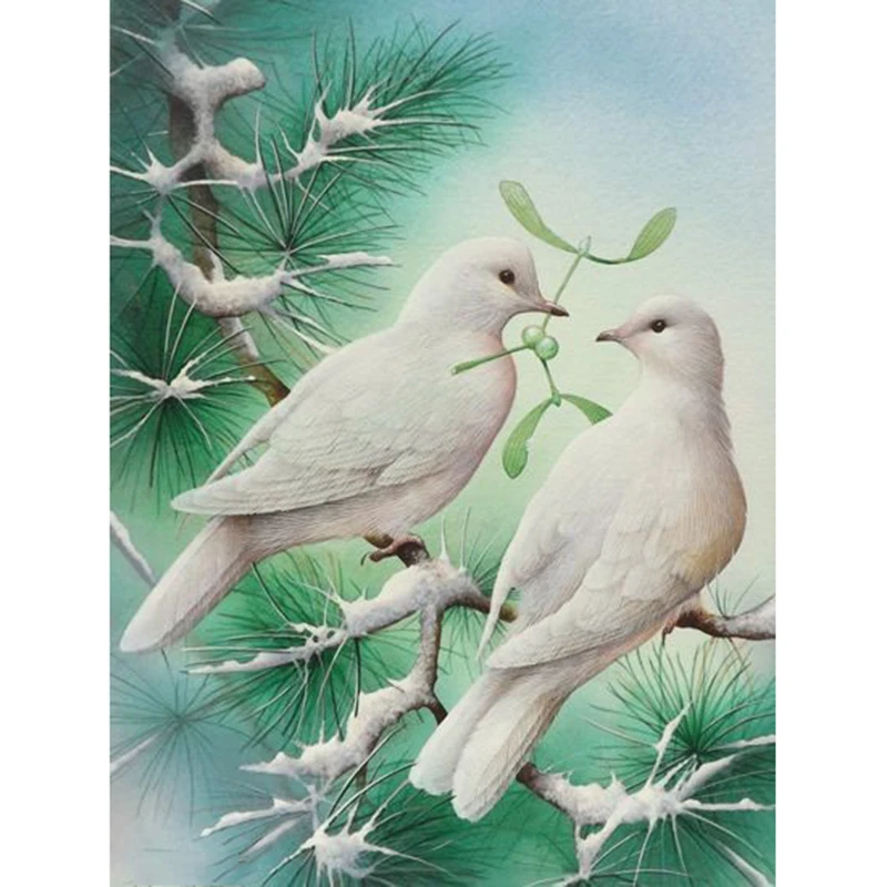 Zhui-star-5d-diy-Diamond-embroidery-double-pigeon-diamond-painting-Cross-Stitch-full-square-drill-Rhinestone