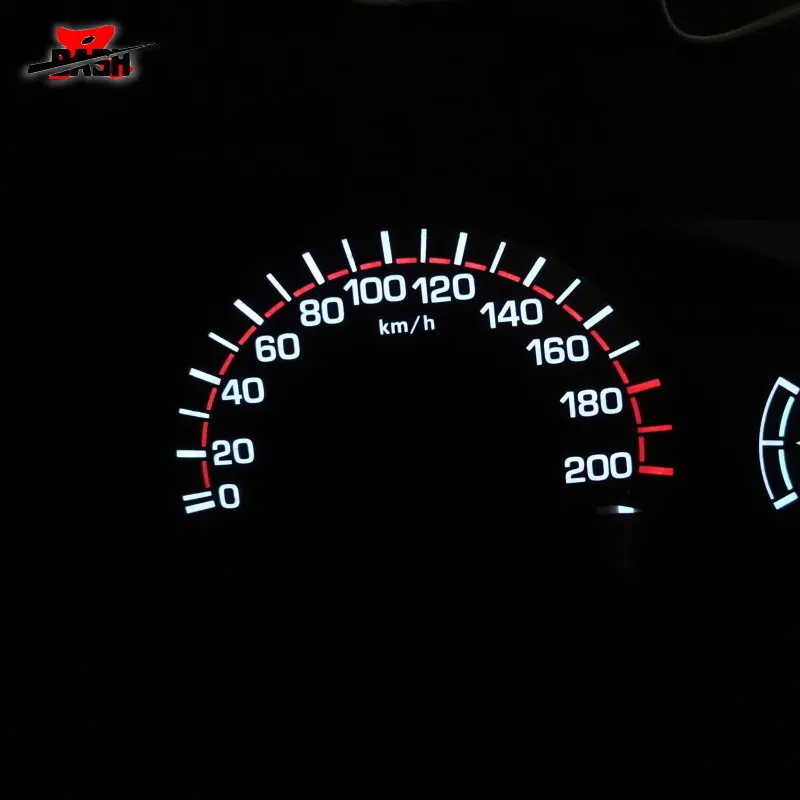 DASH EL Glow Gauge для VIOS 2002 2005 автоматическая коробка передач без оборотов обратного свечения тип черная панель белое освещение 200 км