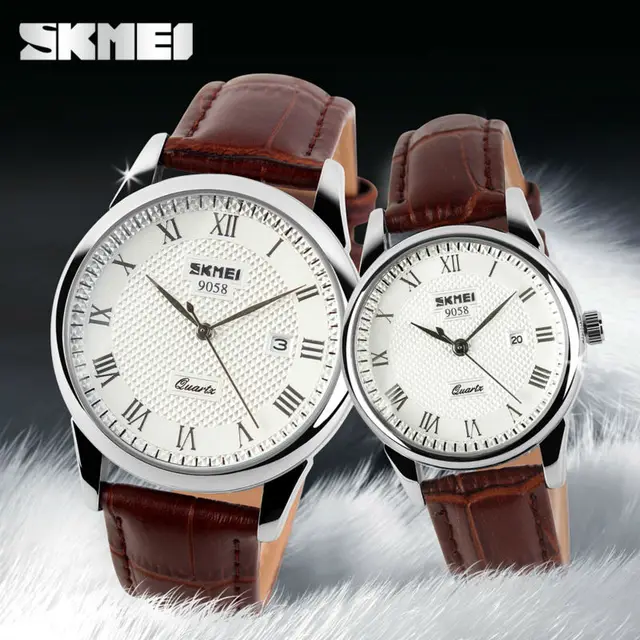 SKMEI Brand Luxury Lovers Quartz Watch Fashion Casual Watches 30m Waterproof Lea SKMEI Brand Luxury Lovers Quartz Watch Fashion Casual Watches 30m Waterproof Lea