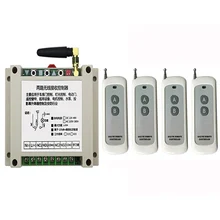 DC12V 24V 36V 48V 2CH 500m Long Range RF Wireless Remote Control Relay Switch Security System tubular motor garage door shutters