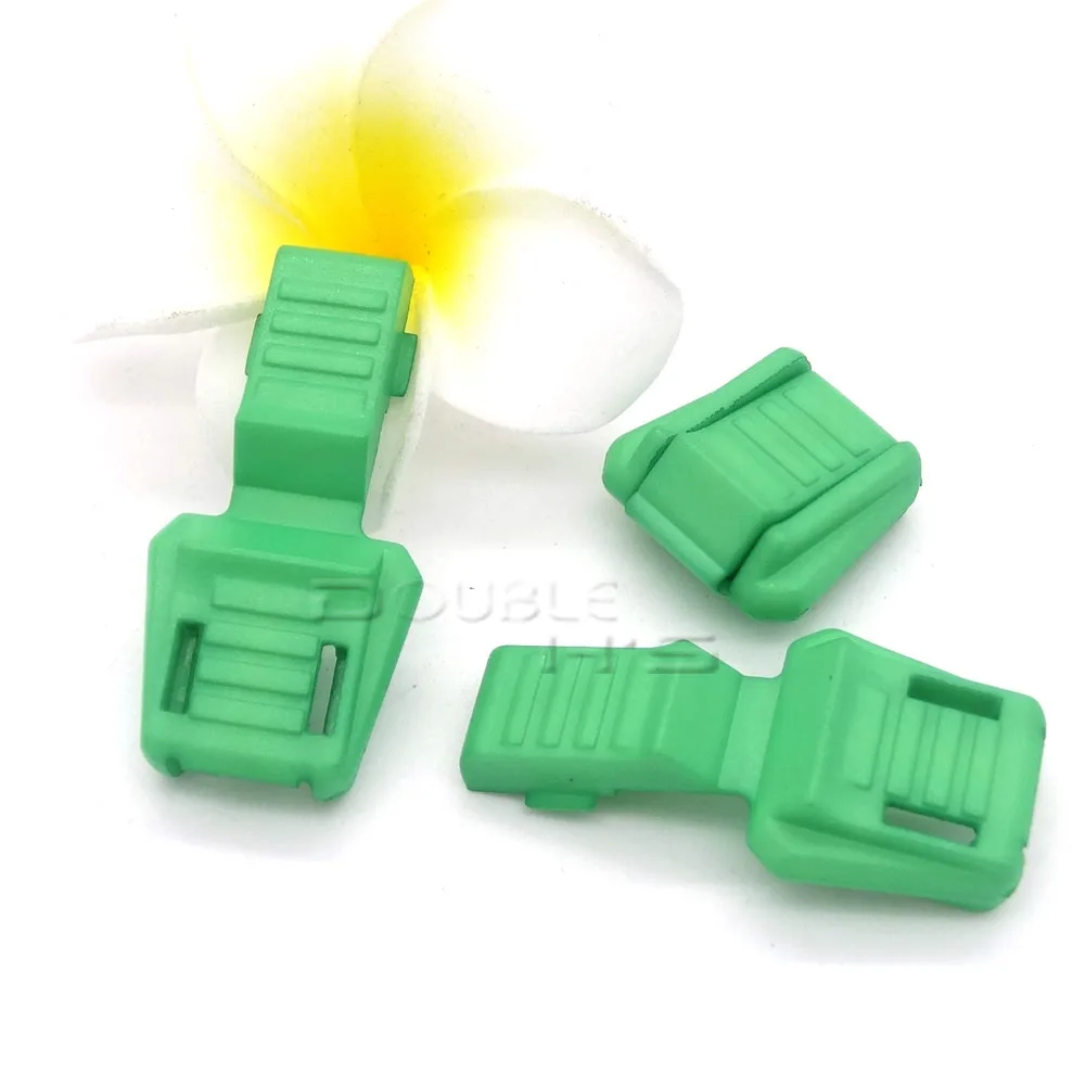 Zipper Pull Cord Ends 20pcs/lot for Paracord & Cord Tether Tip Lock Plastic 12 Colors