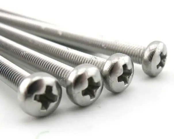 

10set Cross Round Head 304 Stainless Steel Screw + Nut M3/4/5/6mm Bolt