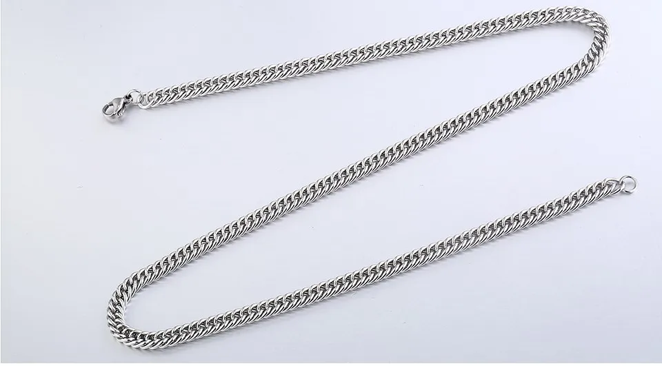Байер ожерелье из нержавеющей стали высокое качество твист 3 мм/4 мм/5 мм модная цепочка Ожерелье для мальчика ожерелье BN1026