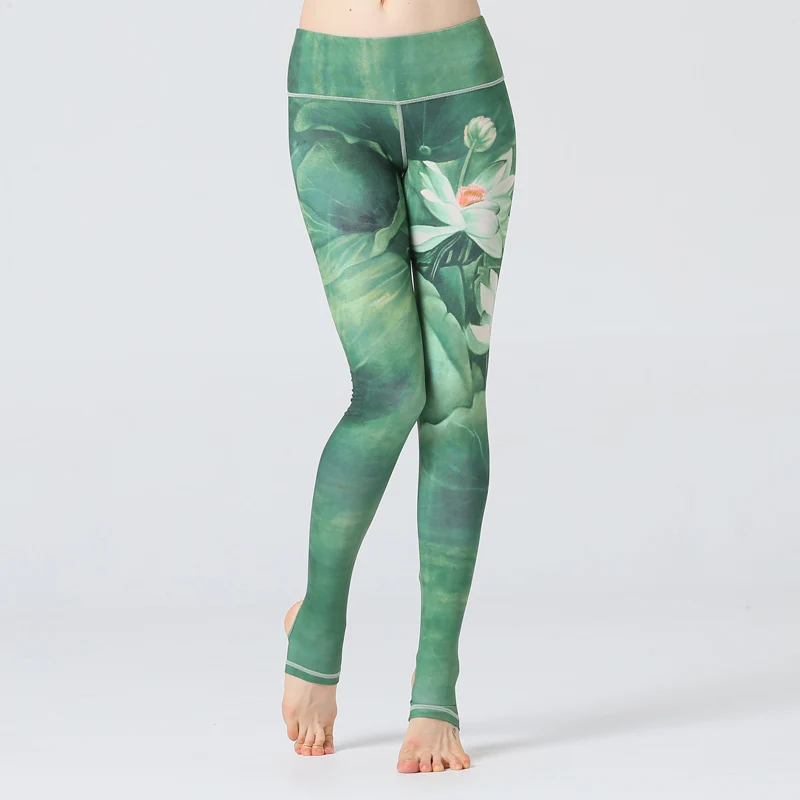 

Fitness Yoga Pants Women Leggings Floral Workout Sports Running Leggings Sexy Push Up Gym Training Wear Elastic Slim Pants