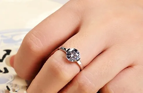 Специальное предложение 1CTW 6 5 мм G H Moissanite кольцо тест положительная Гарантия 925