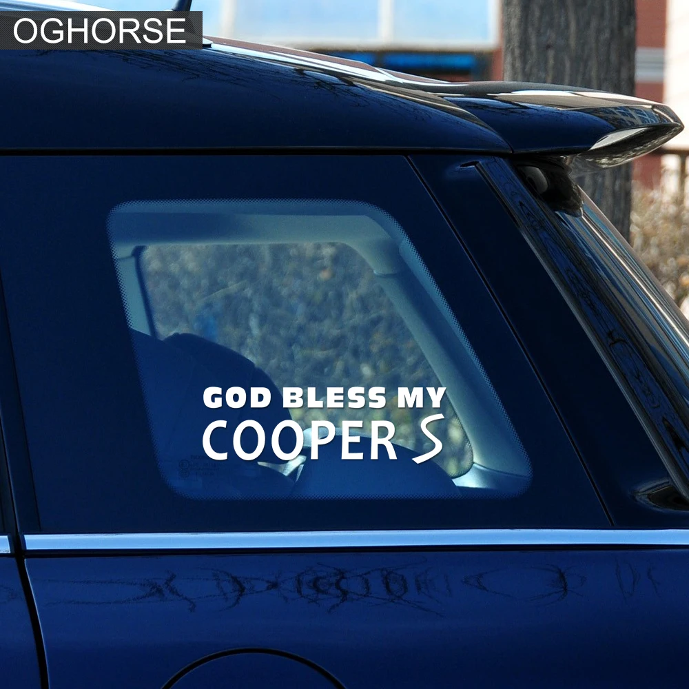 Наклейка на багажник наклейка God Bless My Cooper one r50 r53 r56 r57 r60 f56 f60 r61 f54 f55 | Автомобили и