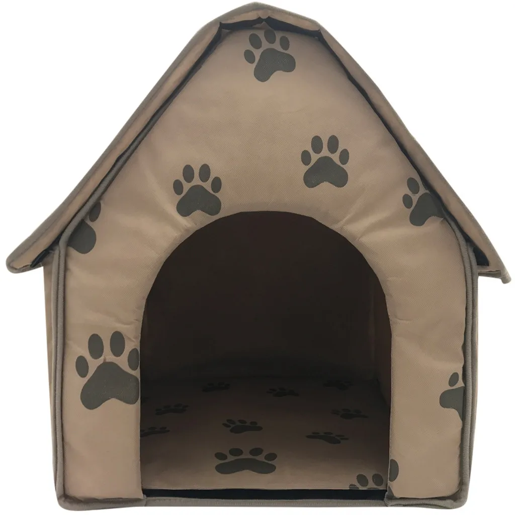 Складной домик для собак, маленький размер, кровать для питомцев, палатка для кошек, питомник, переносное теплое одеяло, принадлежности для домашних животных, манеж для собак