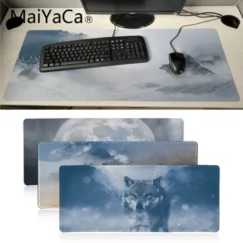 

MaiYaCa Vintage Cool Moonlight Torso wolf Keyboard Gamer Gaming Mouse pads Gaming Player desk mat laptop PC Mouse pad anime