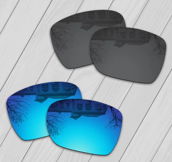E.O.S поляризованные улучшенные Сменные линзы для солнцезащитных очков с отклонением от Окли-несколько вариантов - Цвет линз: Black-Ice blue