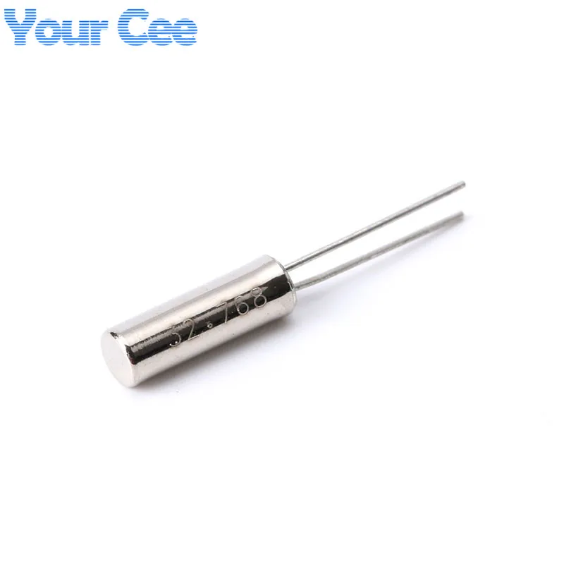 32.768KHz Frequency Resonator Oscillator Quartz Crystal Cylender 2*6mm 10pcs