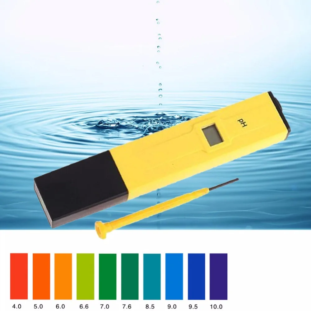 

EC Conductivity Tester LCD PH Meter Water Quality Test Filter Hydroponic Pool Pen for Water Acidity/alkalinity Measurement Tool