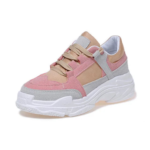 

Student sponge cake sneakers breathable thick-soled casual shoes 2019 new net red female vulcanized shoes