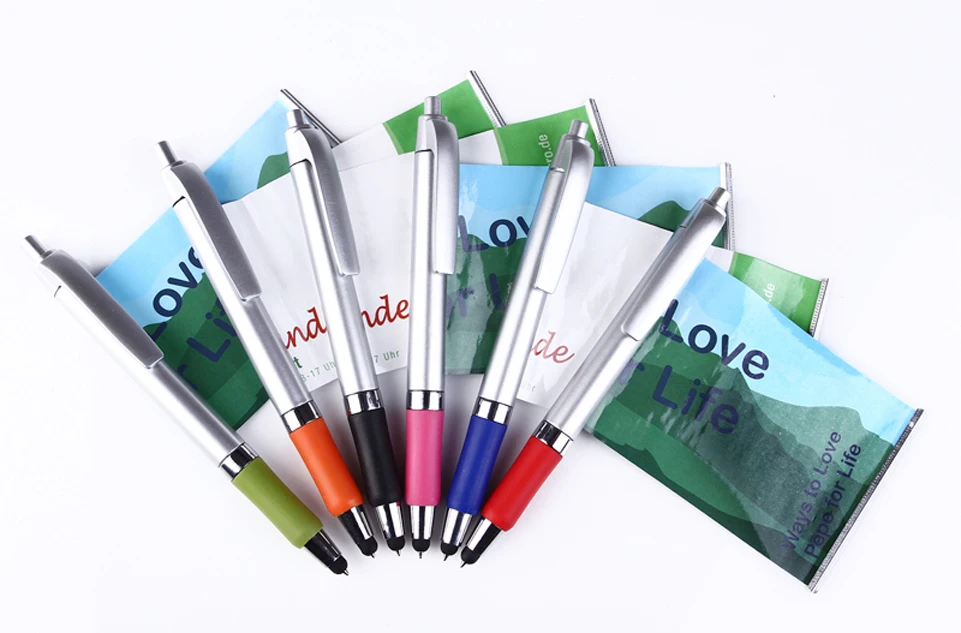 8B022_01 plastic stylus banner pen