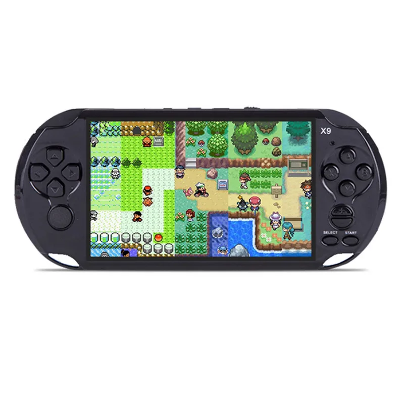 

5.0" Large Screen X9 Gamepad 8GB Game Console Handheld Gaming Machine Portable Game Player 1080*720 Resolution with Earphone