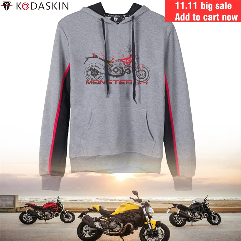 KODASKIN/толстовки с капюшоном для гоночной команды мотоцикла мото толстовки Ducati