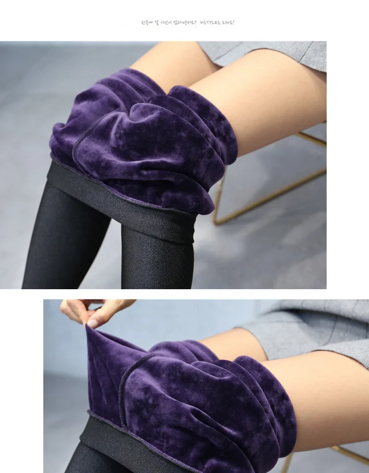 best leggings for women High Quality Winter Warm Women Leggings Plus Thick Velvet Mink Cashmere High Waist Glossy Pants Leggings Femme best leggings for women