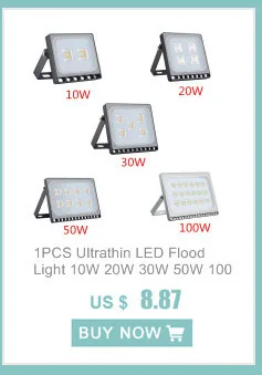 2 шт. Светодиодный прожектор 20W 30W 50W 220V Светодиодный светильник Светодиодный прожектор Наружное освещение для квадратный прожектор для билборда здания моста