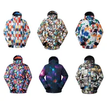 GS Высокое качество для взрослых Для мужчин зимние пальто Сноубординг Костюмы 10 К Водонепроницаемый ветрозащитный дышащий Спорт на открытом воздухе носить Лыжная куртка