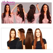 Fish Line Hair Brazilain Virgin Hair 1Pc Fish Line Miracle Hair Extensions 18 inches Straight Human Hair Extensions #1 1B 6# 613