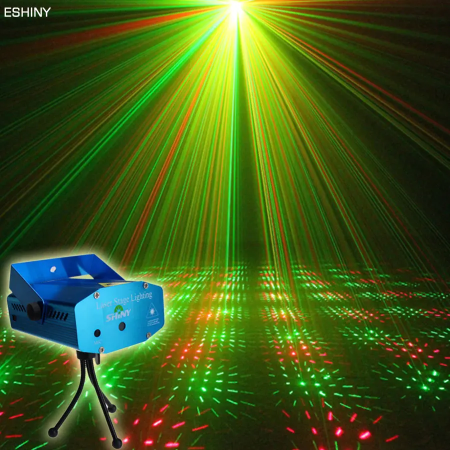 

ESHINY Mini R&G Laser Full Stars Sky Projector DJ light Dance Disco Home Party Shop Xmas Stage Lighting Lights show N1Y1