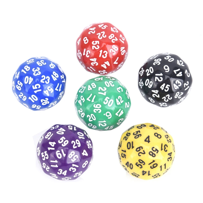 

1Pcs 60 Face Dice For Game Polyhedral D60 Multi Sided Acrylic Dice gift for TRPG game lovers