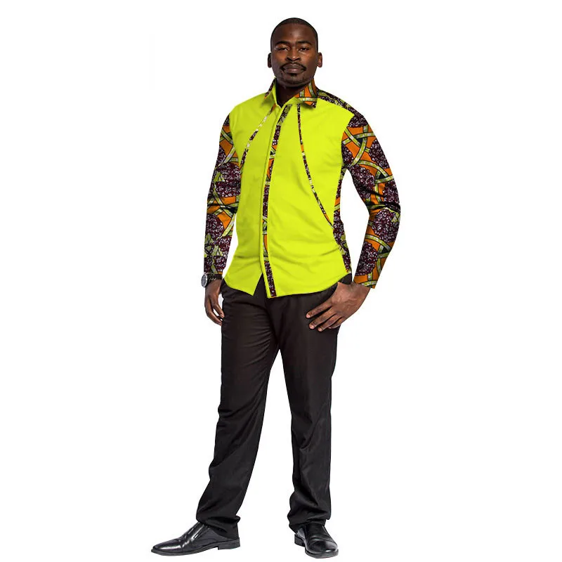 New-Bazin-Riche-Ankara-Top-Clothes-Dashiki-Mens-Shirts-Plus-Size-African-Design-Clothing-Patchwork-Print(3)