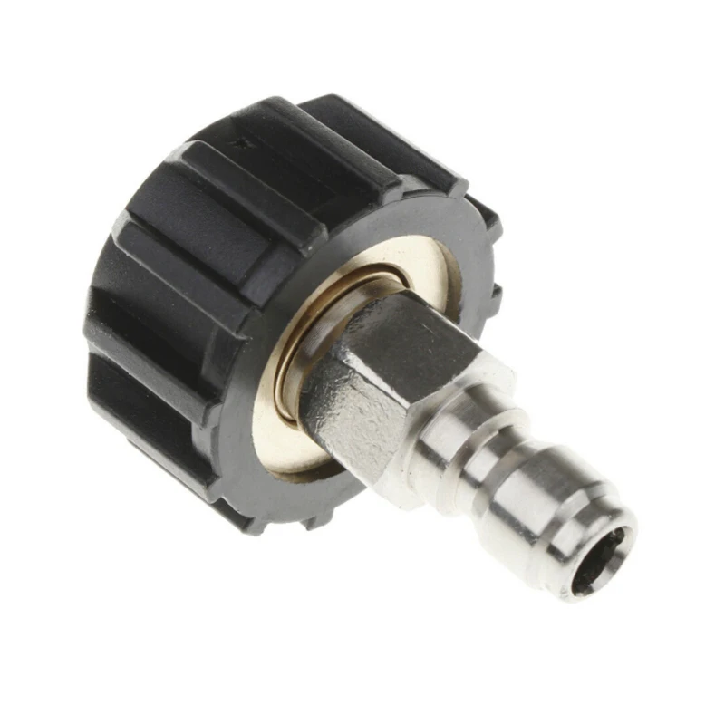 

1 Pc High Pressure Washer Connector Rotating Turbo Nozzle M22/14 To 1/4 Inch Set