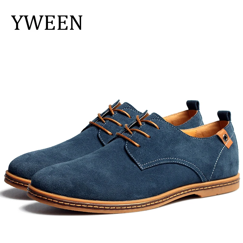 YWEEN/Модная Мужская Повседневная обувь; сезон осень-зима; обувь из нубука и флока; Акция; оксфорды в стиле дерби; большие размеры