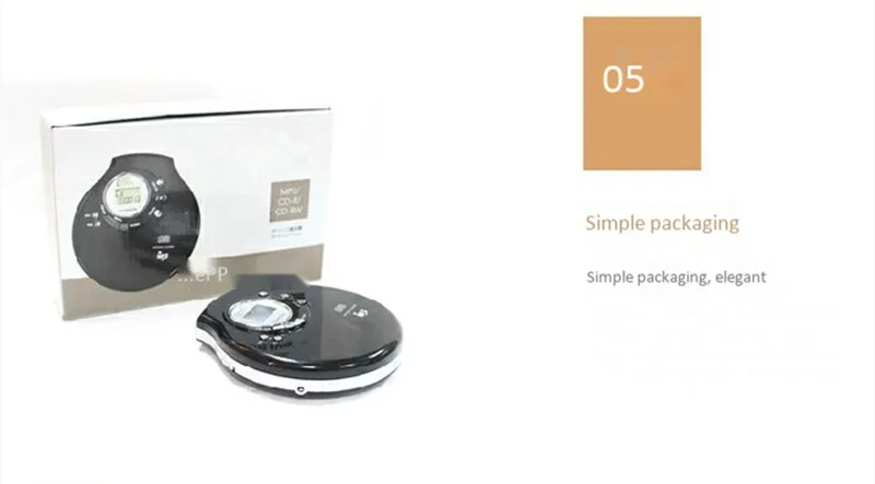 Портативный CD-плеер Walkman поддерживает MP3 CD-R/W английский диск гибочная машина HiFi воспроизведение музыки наушники аудио сбалансированный 3,5 выход