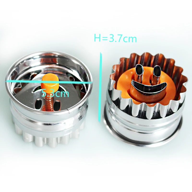 New Arrival New Cookies 1 pc smile face Shape Spring Loaded Embossed Cake Mould/cookie Mould Rice Molded