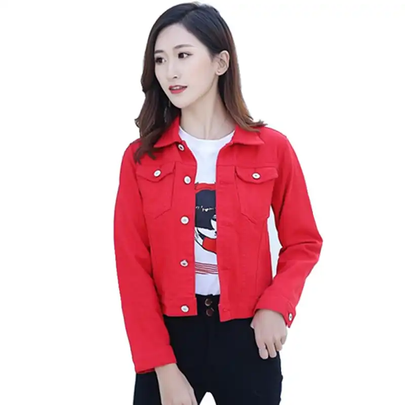 nueva alta calidad venta al por mayor Código promocional Chaqueta de mezclilla para mujer 2019 primavera chaqueta roja ... nueva alta calidad venta al por mayor Código promocional Chaqueta de mezclilla para mujer 2019 primavera chaqueta roja ...
