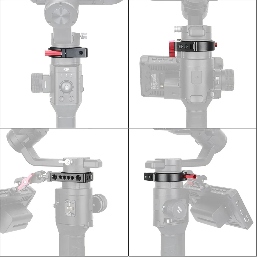productimage-picture-eachshot-ronins-ring-cold-shoe-adapter-for-dji-ronin-s-with-1-4-and-3-8-mount-applied-to-rode-microphone-led-video-light-filmmaker-vlog-102058