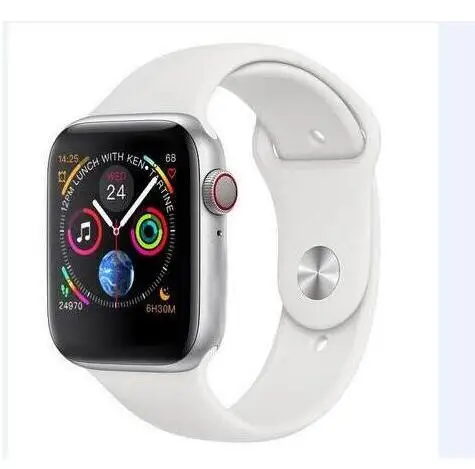 Passometer wireless charge Smart Watch 1:1 44mm Series 4 Bluetooth SmartWatch IWO 8 For iPhone Android phone heart rate monitor