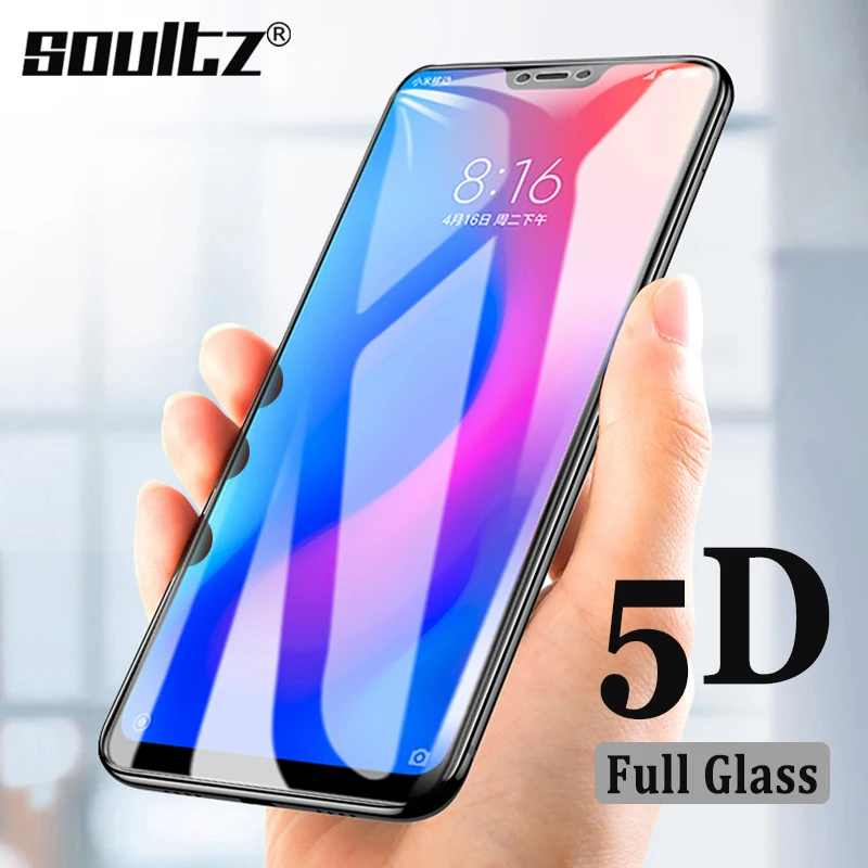 Soultz 5D закаленное стекло для Xiaomi Redmi 6 Pro глобальная версия 6A защита экрана S2 Y1 Y2 POCO F1