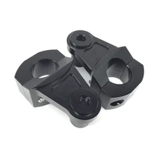 Черный Универсальный анодированный 2 дюймов поворотными мотоцикл образного руля для 7/8 28 мм баров зажим