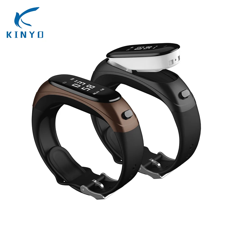 Kinyo V08 Беспроводной наушники Smart Band 2 в 1 Bluetooth гарнитура браслет Heart Rate крови Давление мониторинг смарт-браслет