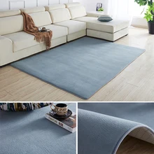 Коралловый бархатный большой ковер для гостиной, спальни, прикроватного столика, современный прямоугольный домашний ковер, мягкий диван, татамат, детский игровой коврик