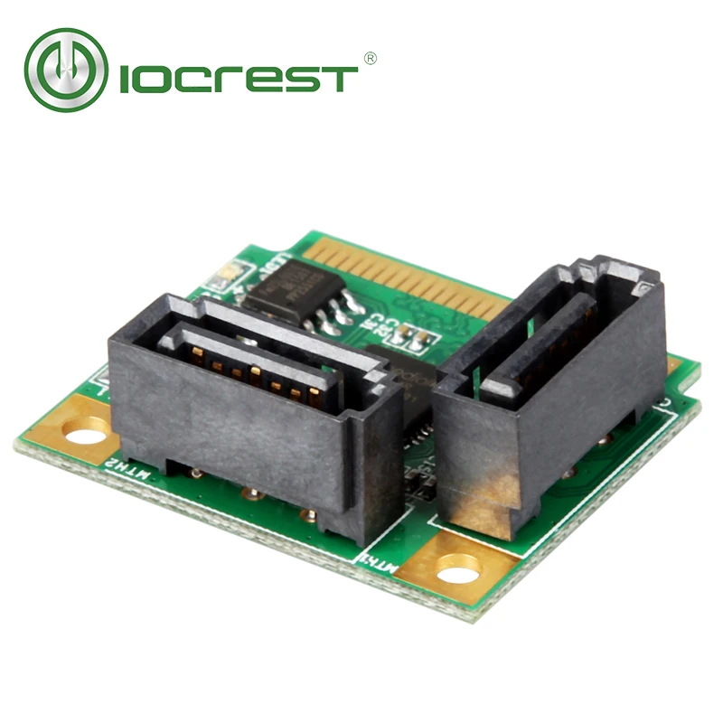 Iocrest Mini Pci Express Interno Sata Iii gb s Raid Asm1061r Controlador Cartão Portas Sata 3.0 6gbps Verde Cartões para acréscimos - Imagem 3