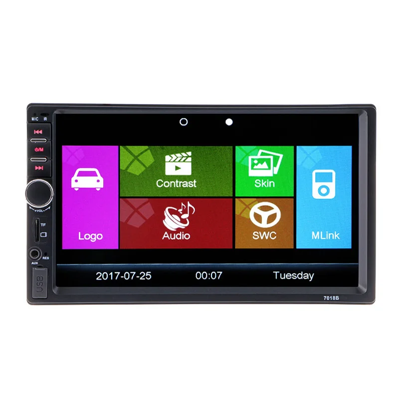 Автомобильный мультимедийный плеер 2 Din 7 дюймов HD Bluetooth авто стерео радио FM MP3 MP4 MP5