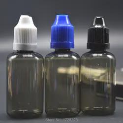 10500 шт 30 мл черная капельница бутылочка ПЭТ Пластик цветная бутылка e-сигареты жидкость Игла без петли бутылки масла для продажи