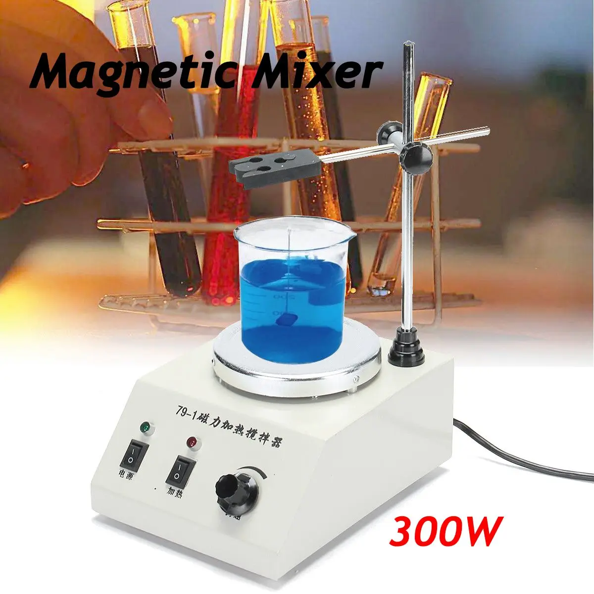 

220v / 50Hz 300W 79-1 Magnetism Stirrer Heating Mixer Hot Plate Magnetic Machine