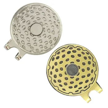 

PINMEI Strong Golf Magnetic Hat Clips Cap Clips Nickel Plating Antique Brass Finish Suitable for None Magnet Iron Golf Ball Mark
