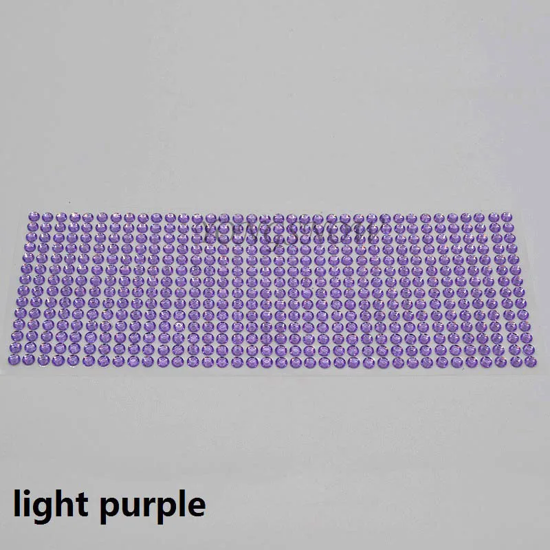 504 шт./компл. 6 мм Flatback Стразы самоклеющиеся прочно держаться на поверхности бриллиантовый блеск драгоценных камней поделки декор для компьютера, мобильного телефона, 8Z - Цвет: Light purple