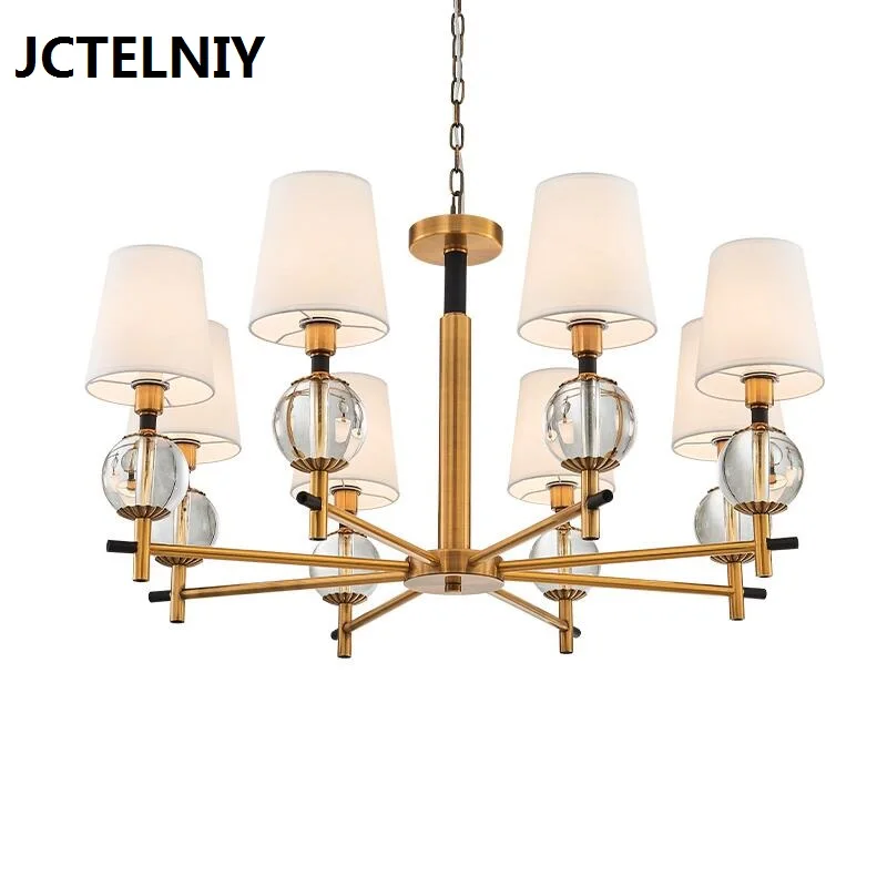 

American Village Retro Chandelier Creative Living Room Restaurant Lights Postmodern Simple Personality Designer Crystal Lighting