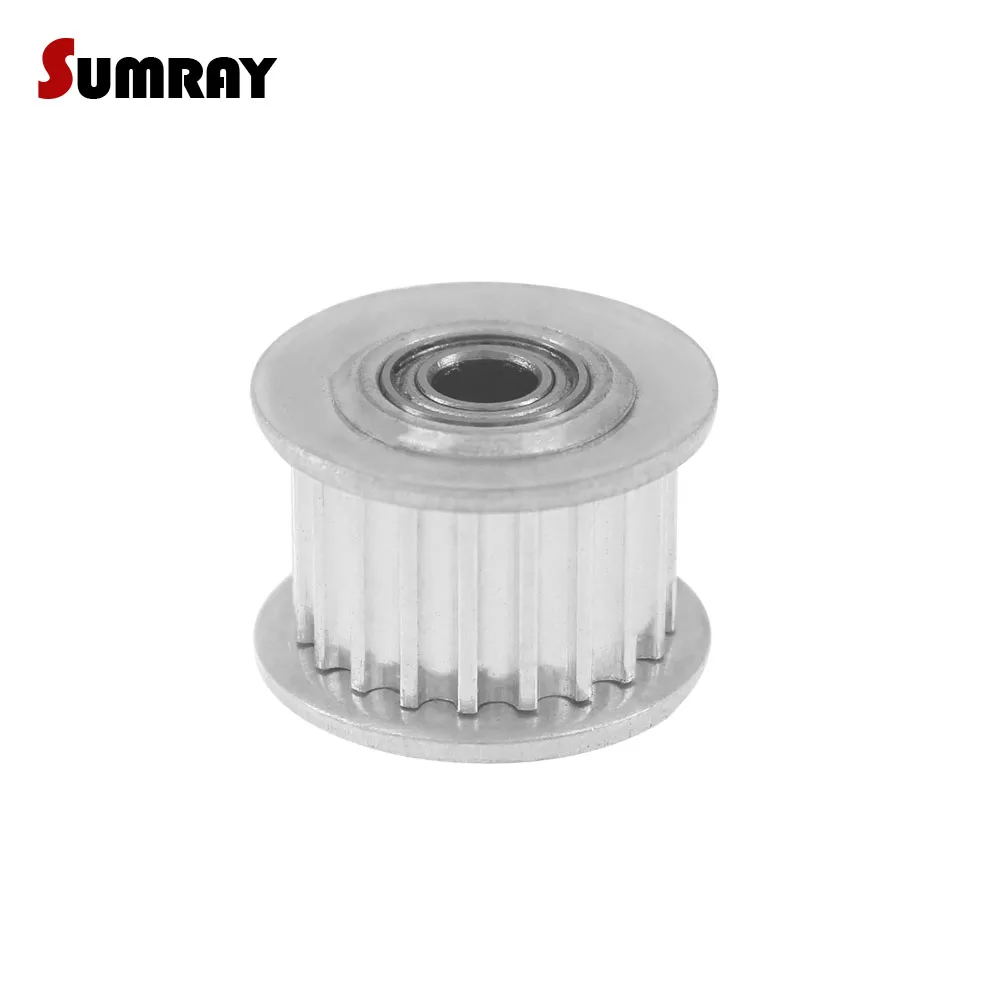 XL32 12mm bore Aluminum 32T 11mm Width Timing Belt Idler Pulley With Bearing 